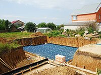 Монолитная фундаментная плита